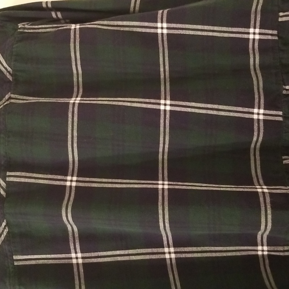 BeachLunchLounge Long Sleeve Green Plaid Button down Shirt - Picture 3 of 7